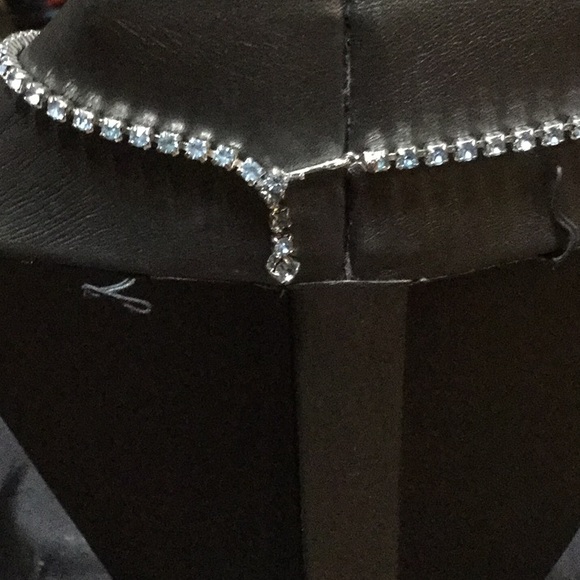 Vintage blue Rhinestone Collar Necklace - Picture 7 of 7